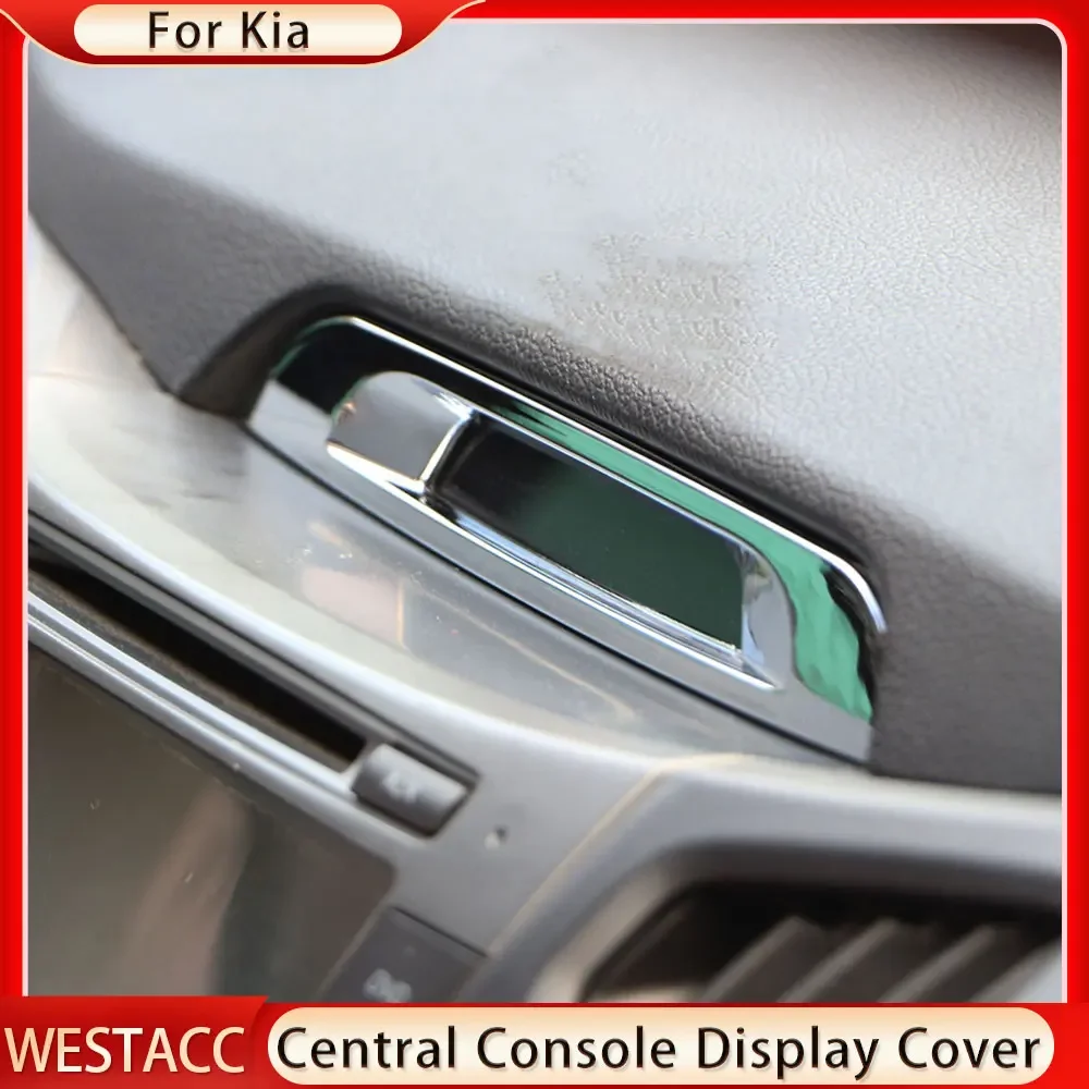 Car Central Console Display Cover for Kia Sportage R 2011 2012 2013 2014 2015 Decoration Sticker Trim Accessories image 2
