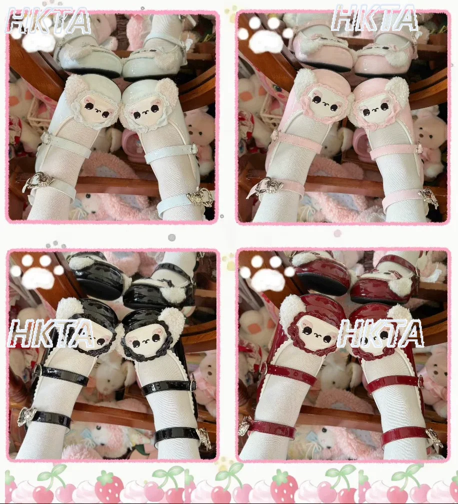 

Original Lolita Shoes Low Heel Comfortable Round Toe Leather Shoes Spring/summer New Cute Lolita Party Cosplay Mary Jane Shoes