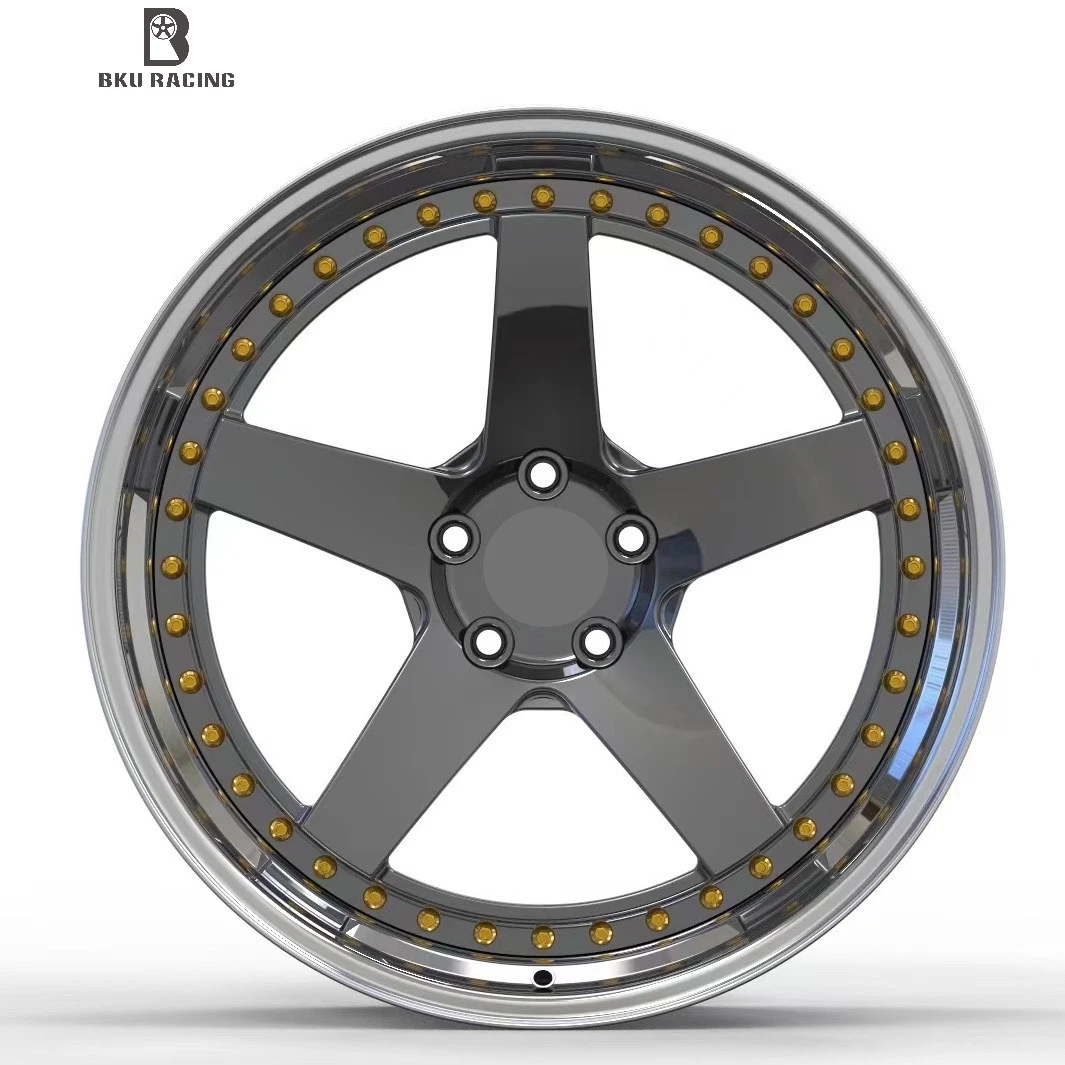 2 Piece Design 5x114.3 19 Inch Rims 6061-T6 Aluminum Alloy Forged Wheel Deep Dish Passenger Car Wheels