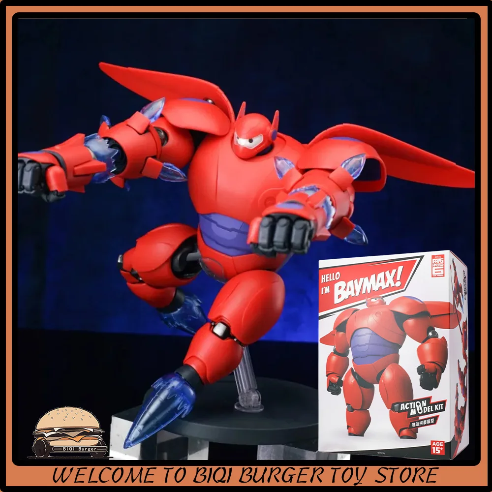 

Original Gong Big Hero 6 Baymax Assembly Model 18cm Baymax Assembled Action Figure 1/12 Kid Boy'S Christmas Gifts