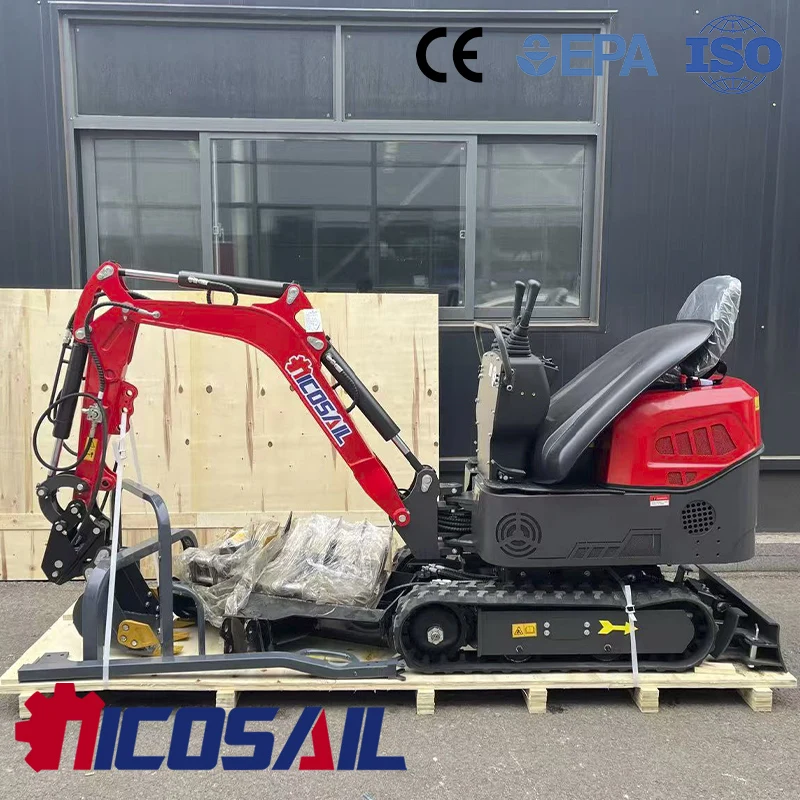 

Мини-экскаватор 1.2 тонны с двигателем Euro 5, сертифицированный CE, компактный гидравлический гусеничный экскаватор для фермерских работ, строительства, садоводства, европейский рынок