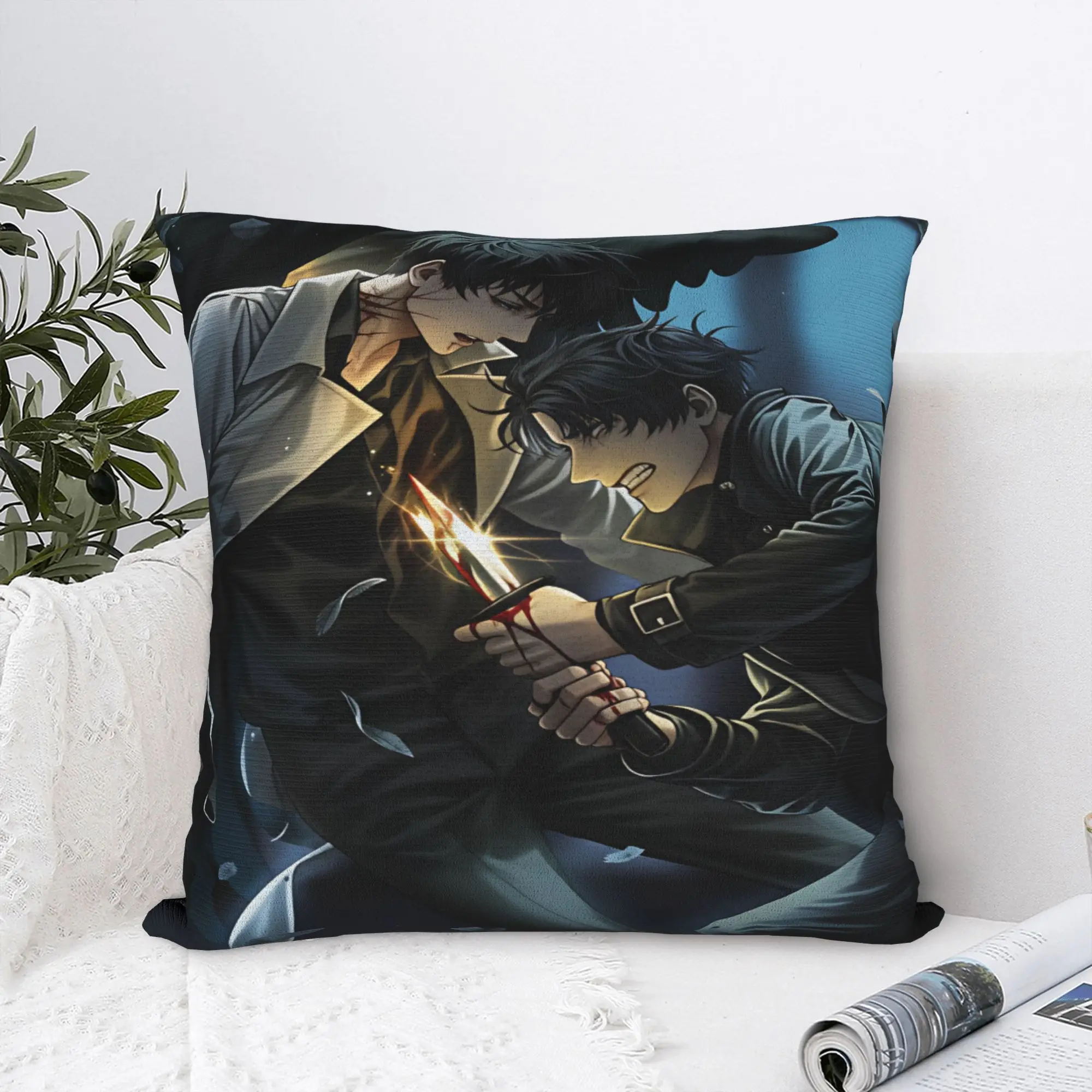 Pillow Cover Omniscient Readers Viewpoint  Vintage Pillow Case For Sofa Home Decor Pillowcases