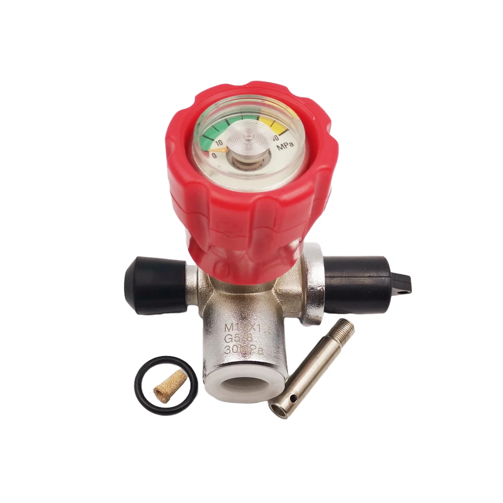 M18X1.5 Scuba Diving Cylinder Valve 30Mpa Air Fill Station Refill Adapter for High Pressure Tank