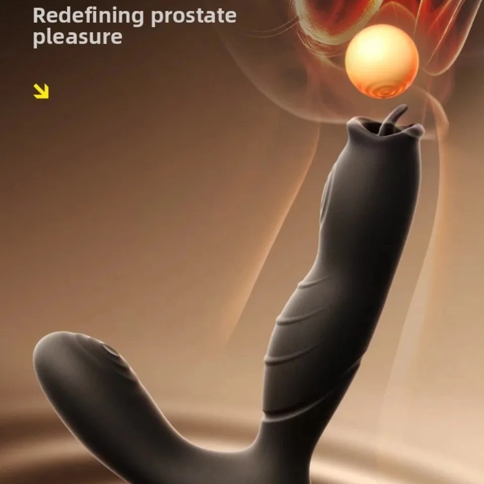 Tongue Licking Prostate Stimulator Male Masturbator Anal Plug G-point Vibrators Finger Massage Butt Plug Sex Toys For Men Gays 2