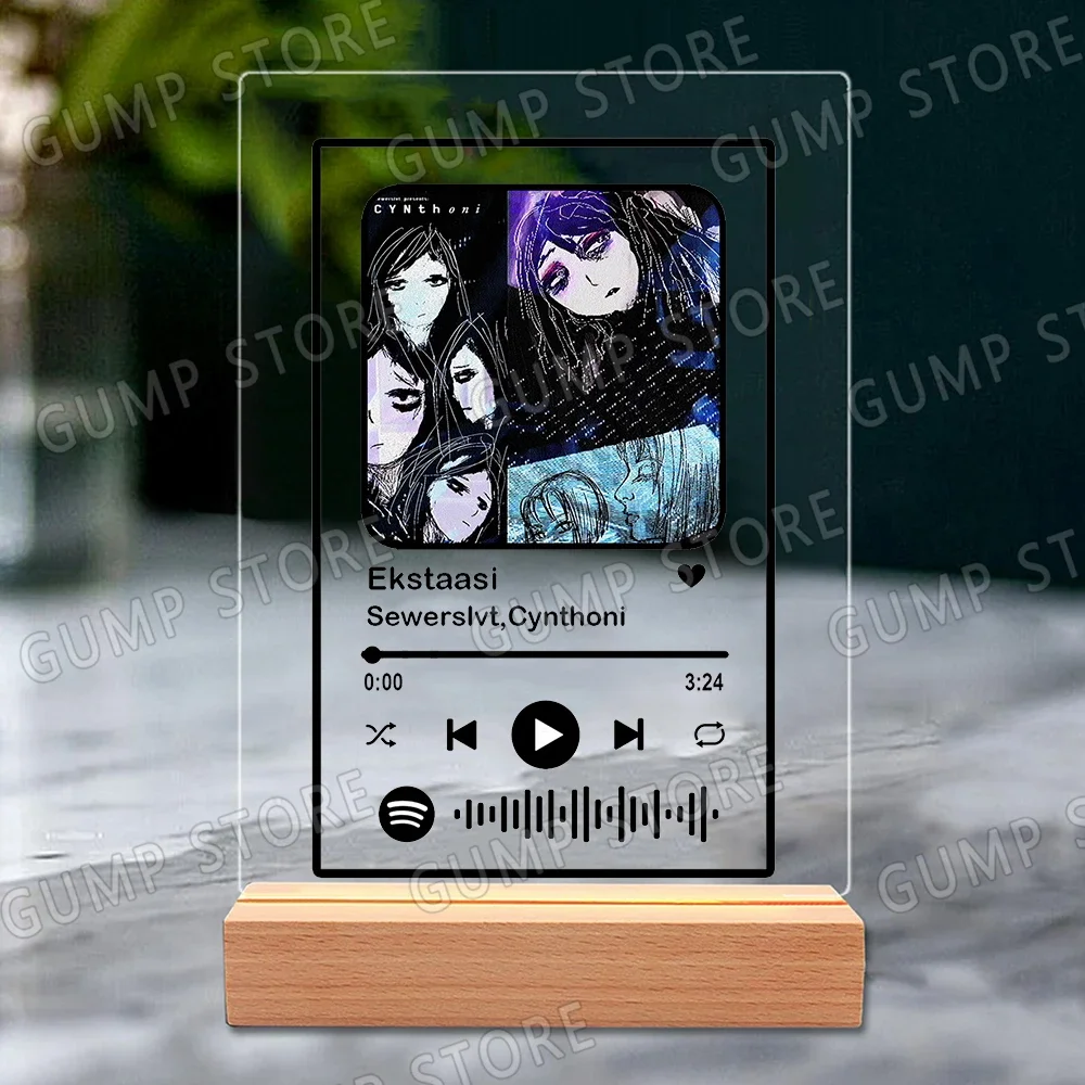 Classic Aesthetic Anime Breakcore Music Acrylic Plaque Song Playlist Cynthoni Sewerslvt Gifts Home Decor Office Desk Decoration