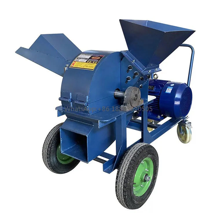 

mobile wood cutting crusher Sawdust making machine timber log wood shredder branch crusher machine