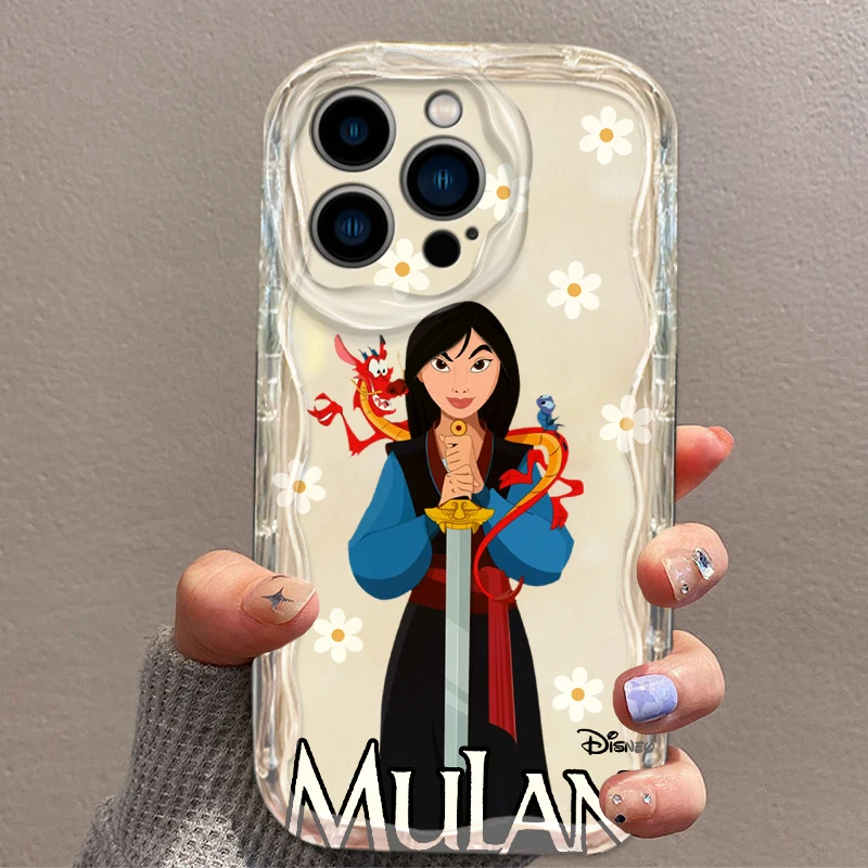 Mulan Cute Cartoon Disney dla Apple iPhone 15 14 13 12 11 XS XR X 8 7 Pro Plus Max Miękkie, przezroczyste etui na telefon Wave Oil