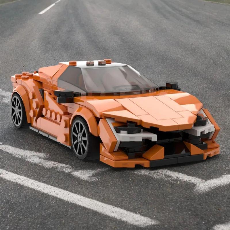

292 шт. Lamborghinisawd sse Revueltosa MOC суперкар DIY игрушка с открытым двигателем креативные строительные блоки подарок для детей