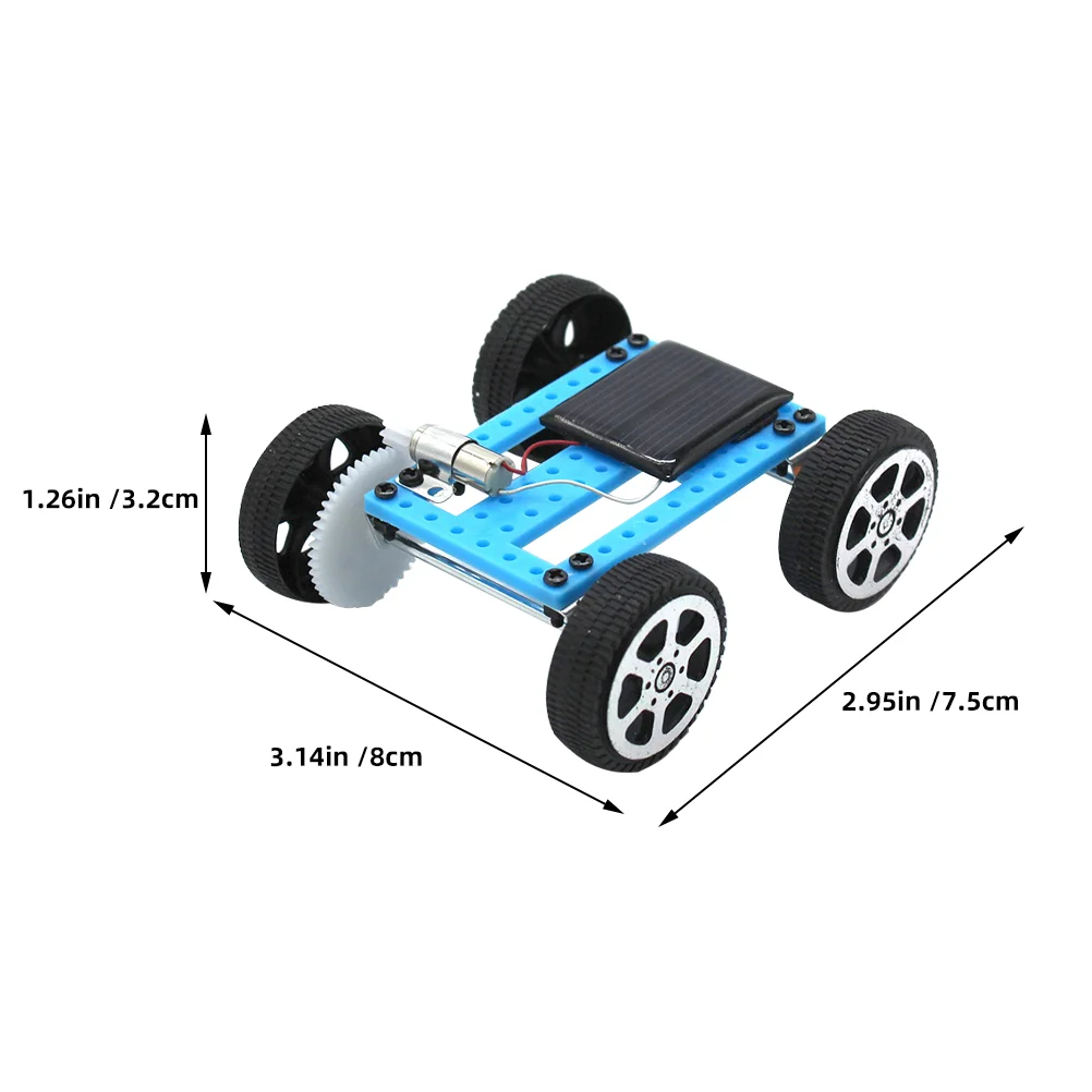 Jouet de voiture solaire 62 bricolage pour enfants, expérience scientifique, mini modèle de voiture solaire, kit exécutif, Pr, 2 pièces