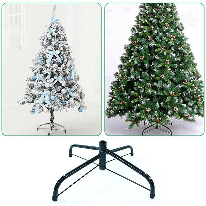 30/35/40/45/50/60cm Christmas Tree Base Stand Foldable Iron Bracket Bottom Holder Base 4Feets Christmas Tree Bracket Accessories