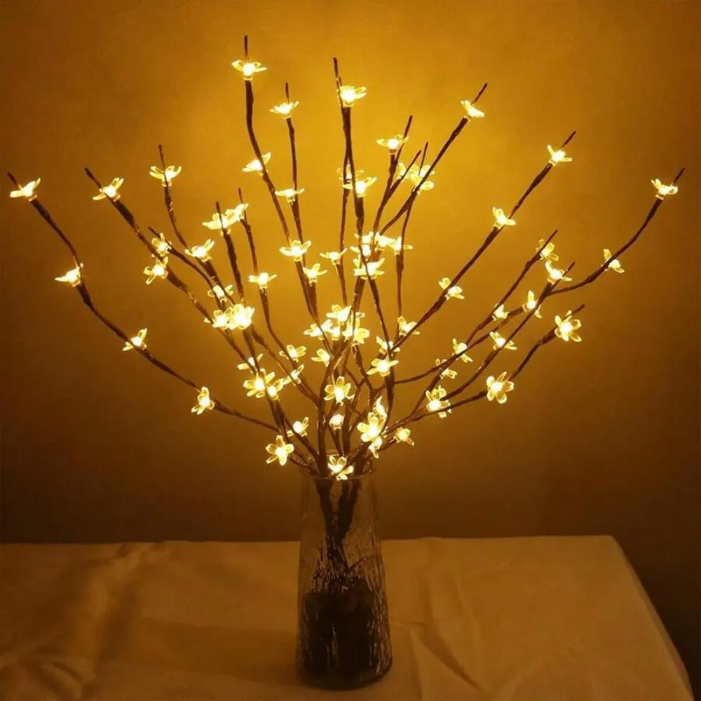 1PC 20LED Battery Box Cherry Blossom Tree Branch String Light, Suitable for Bedroom, Living Room, and Home Decoration