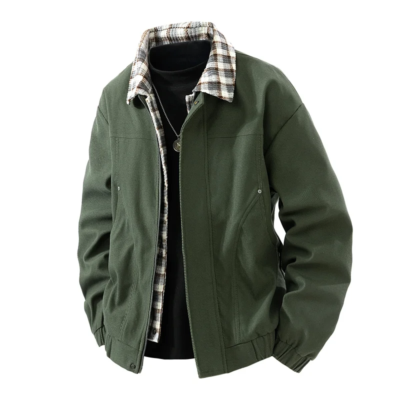 

Middle-aged and Young Work Clothes Jacket Men's Hoodie Fashion Brand Jacket Loose