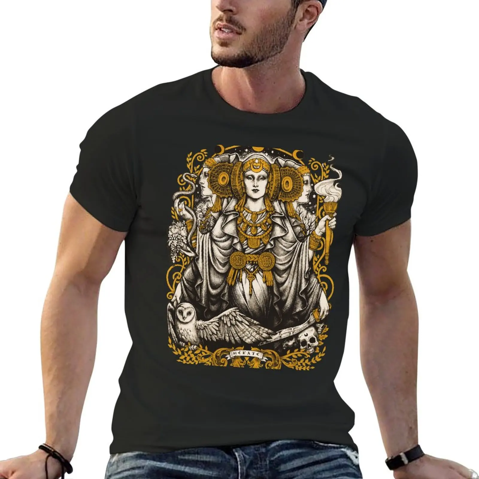 IBERIAN HECATE T-Shirt anime tshirt street wear cute tops black t-shirts for men