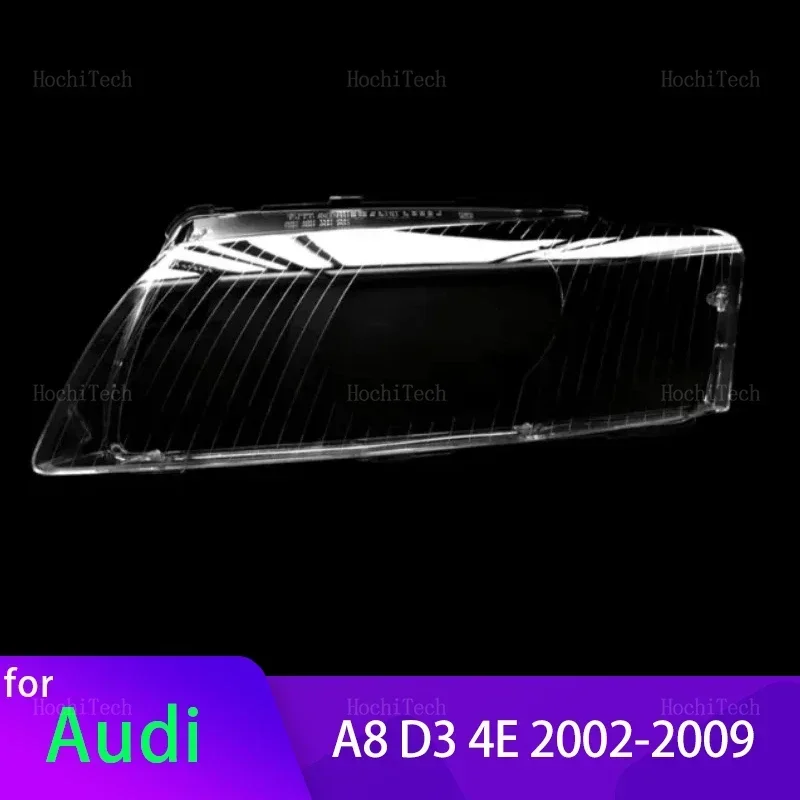 

Transparent Housing Front Headlights Lens Shell Glass Lampcover Head Lights Cover for Audi A8 D3 4E A 8 2002-2009