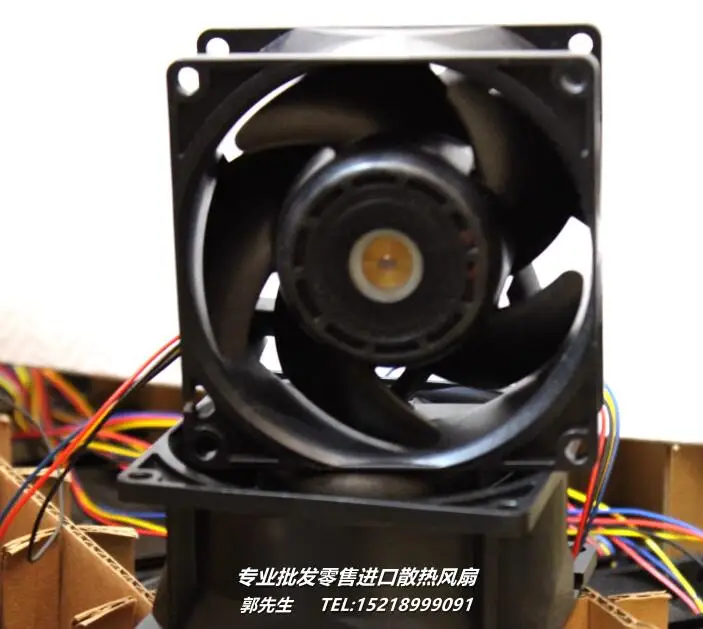 SANYO DENKI 9HV0848P1G0041 DC 48V 0.85A 80x80x38mm 4-Wire Server Cooling Fan