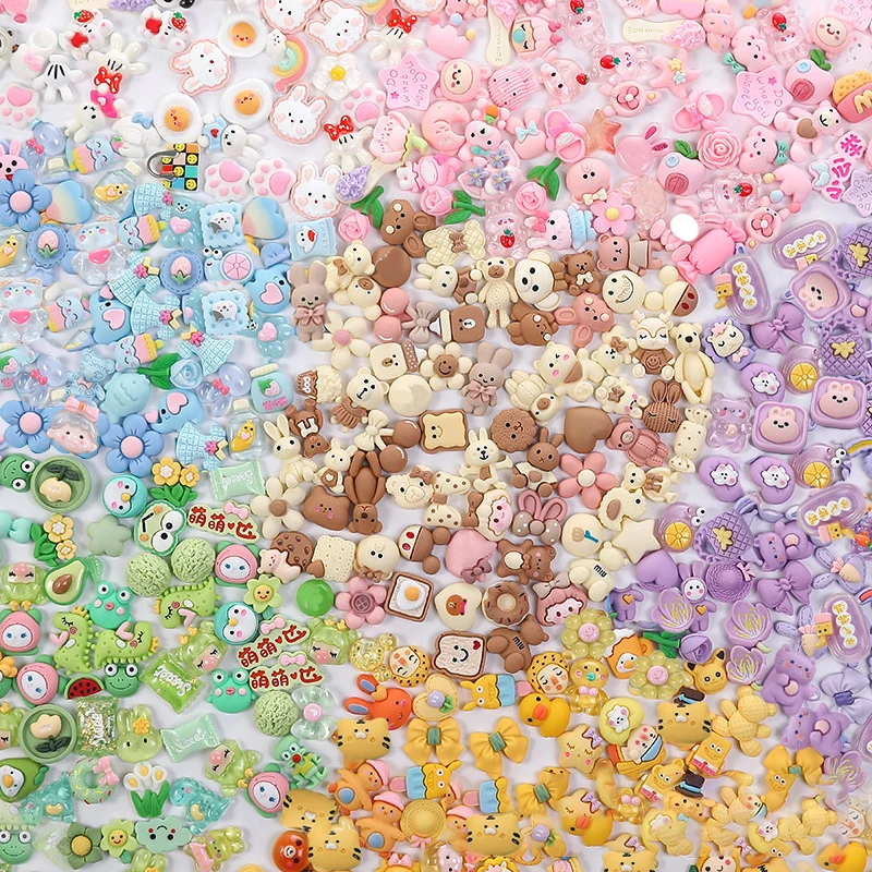 

20/50/100Pcs Mixed Cartoon Resin Flatback Cabochon Animal Animation For DIY Art Handmade craft Accessories Jewelry Scrapbooking