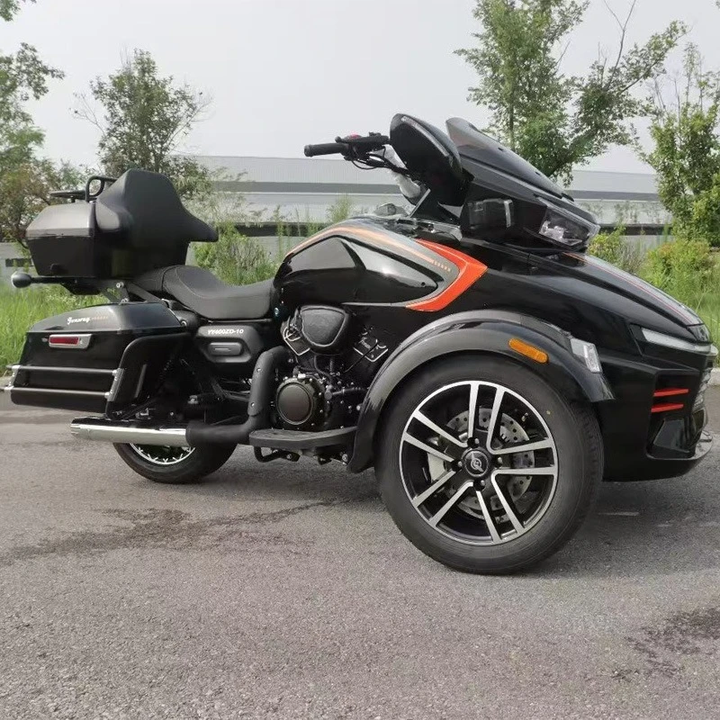 YY400ZD-10 inverted three-wheeled motorcycle, large-displacement motorcycle, high-power long-distance cruise vehicle