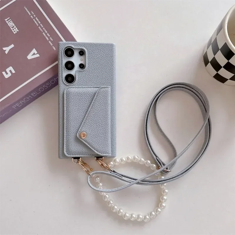 Crossbody Phone Case for Samsung Galaxy S23 FE S25 S24 S22 Ultra Plus A56 A36 A26 A16 A05 A05S A15 A25 A35 A55 A54 Wallet Cover