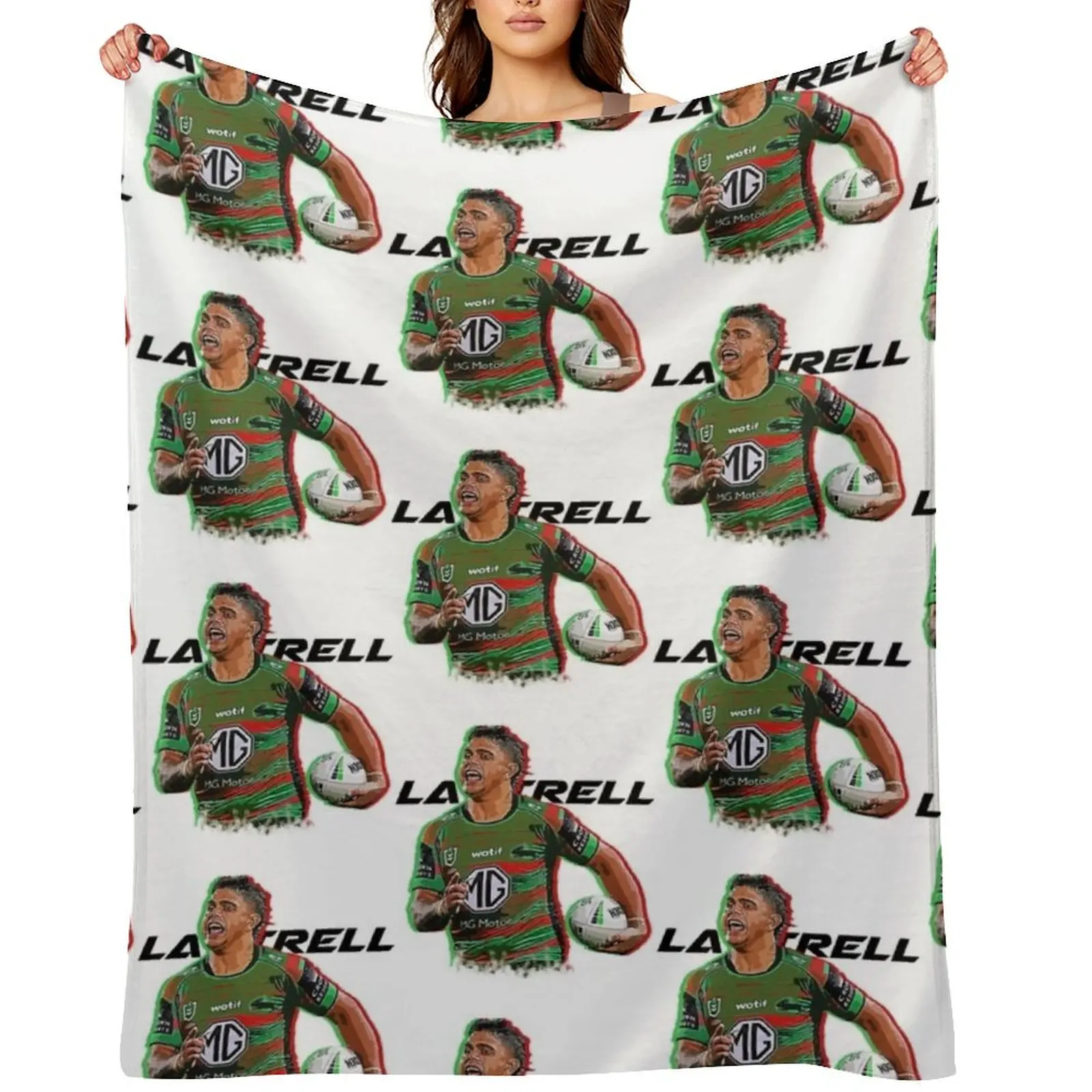 

Latrell Mitchell (3) Throw Blanket Decoratives Winter beds manga Polar Blankets