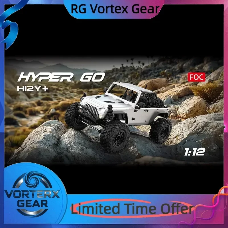 Vortex Gear In Stock Mjx H12y/H12y+Remote Control Car Induction Car Mountain Climbing Off-Road Vehicle Brushless 1/12 Rc Model