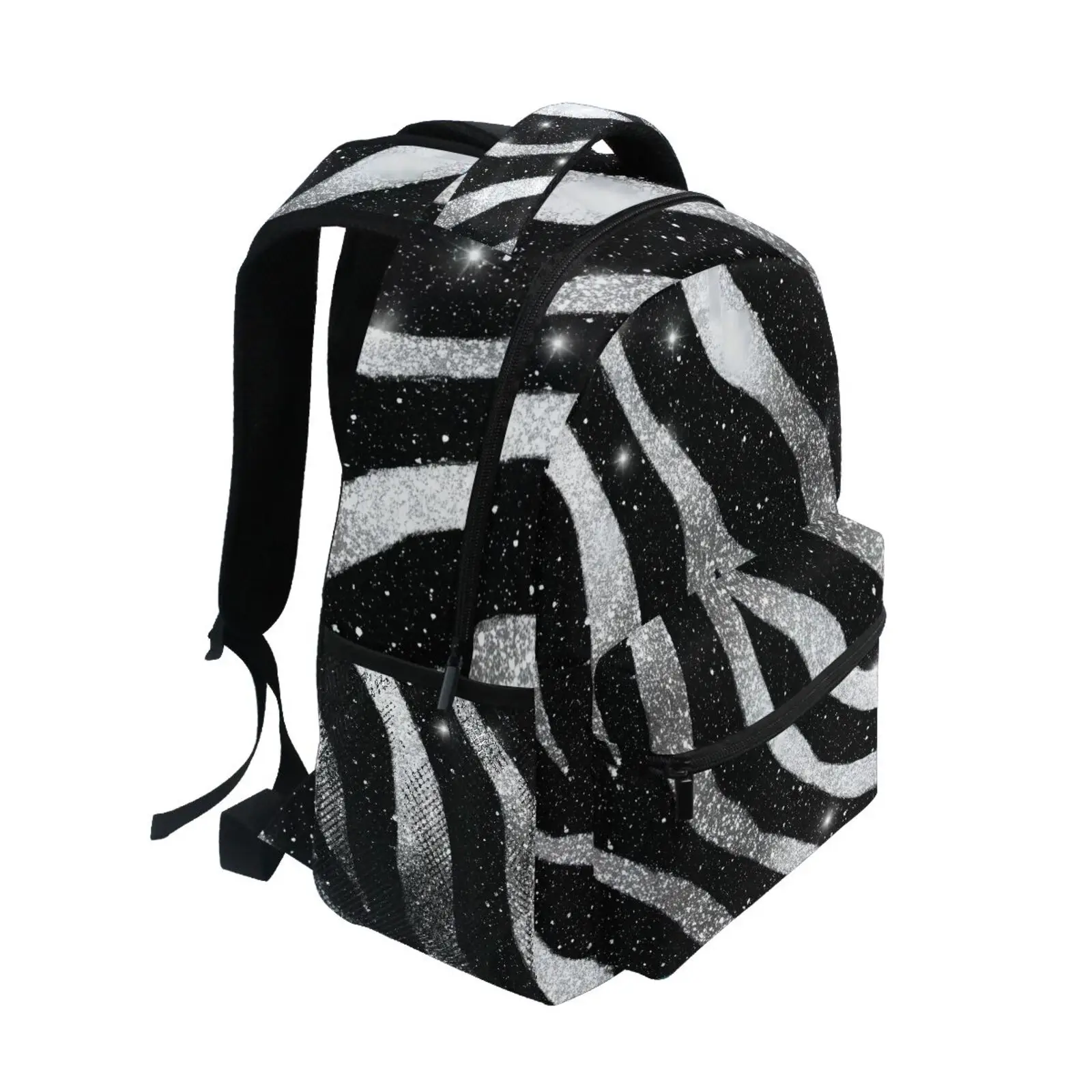 Women School Bags black white zebra Backpacks for teenage girls Backpack Student College school book bags for teenage girls kids