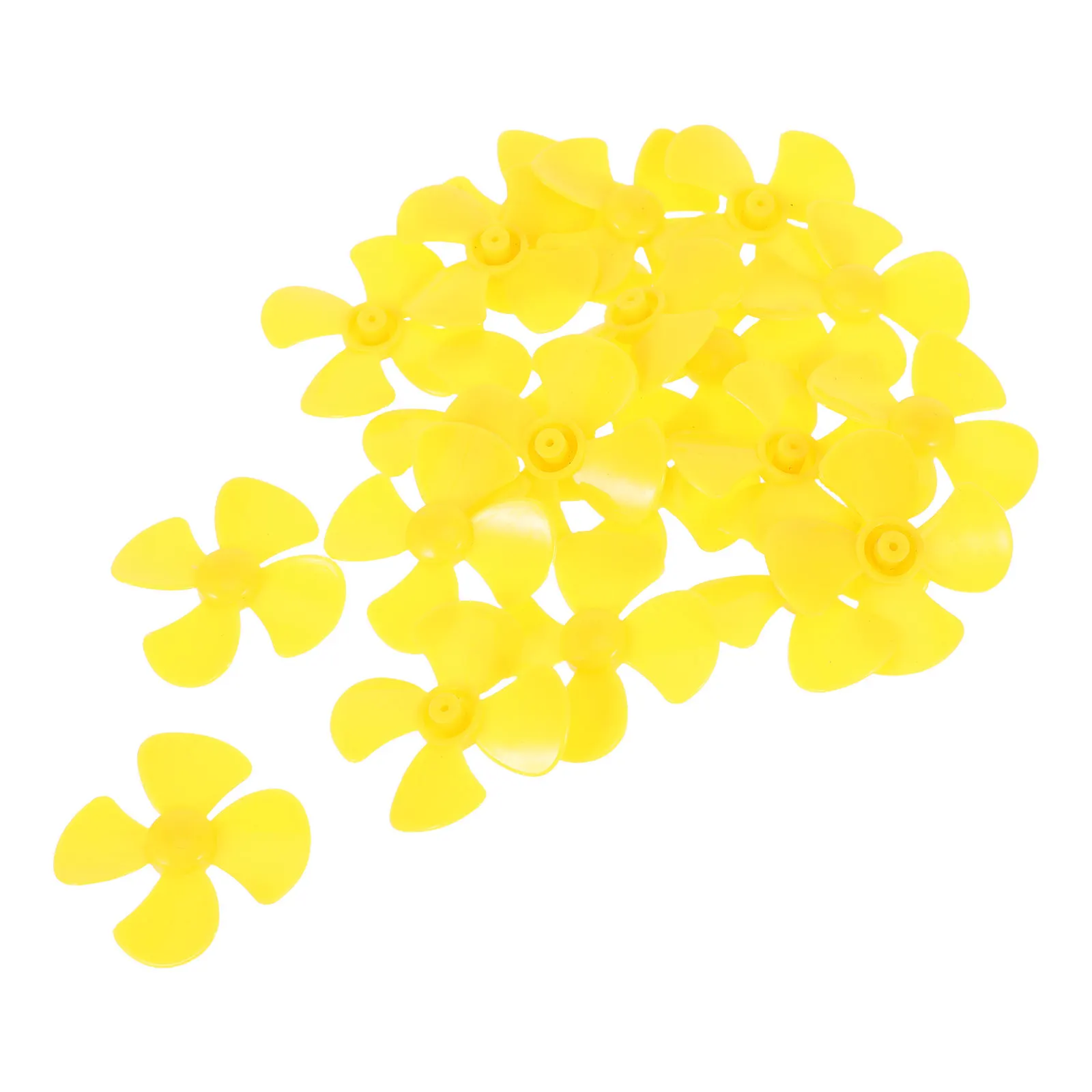 

20Pcs 40Mm Micro Propeller Blades Precision Four-Blade Motor Fan Props Stable Rotation Quiet for Science Education