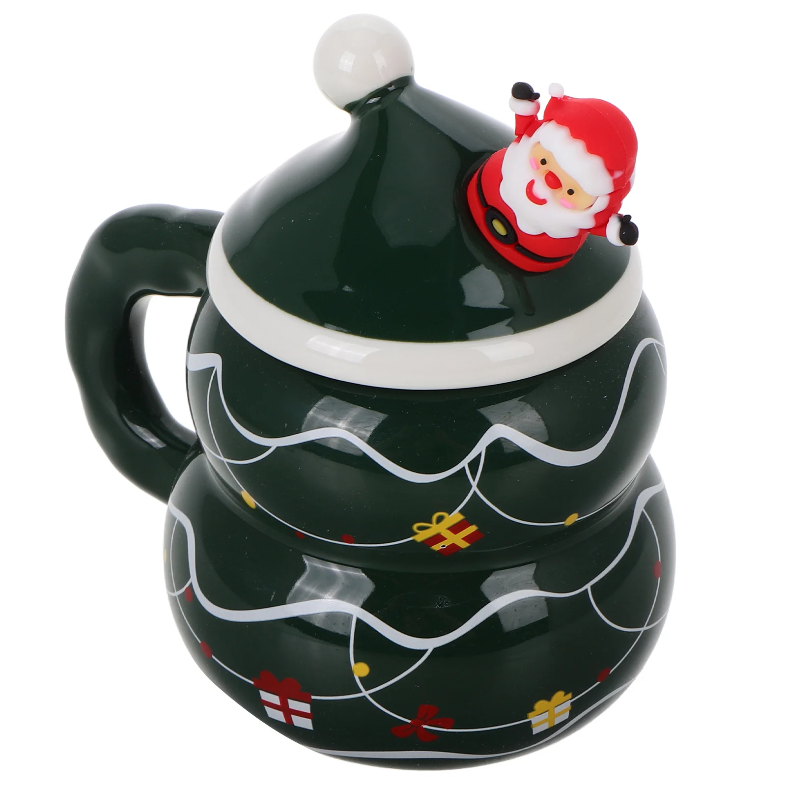 

Christmas Cup Tea Mug Snow Coffee Snowman with Spoon Juice Ceramics for Kids Winter Girl