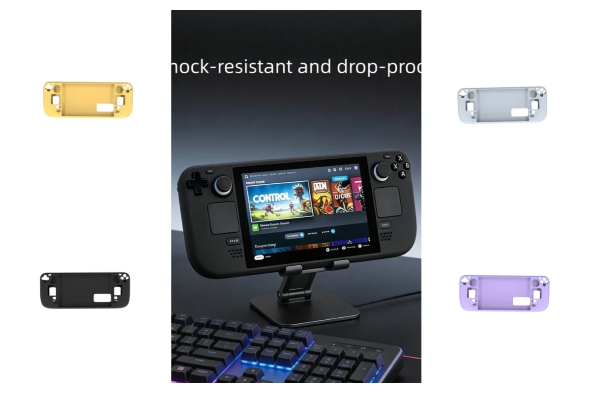 

Чехол для Steam Deck OLED: пылезащитный, ударопрочный, силиконовый защитный чехол
