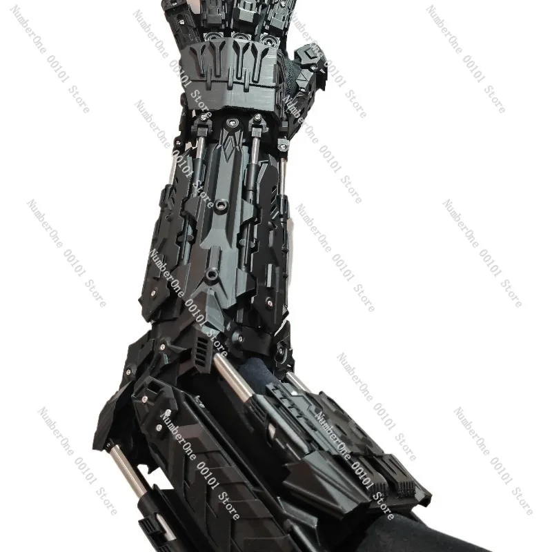 Cyberpunk Mecha Arm Exoskeleton for Cosplay, Sci-Fi Movie Props, Adjustable Robot Arm Costume Gear for Fans, Futuristic Film