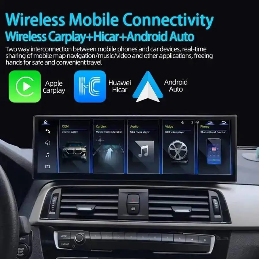 Linux 14.9inch Screen For BMW X5 X6 F15 F16 NBT EVO 2014-2018 Android Auto Car Stereo Wireless Carplay GPS Bluetooth Navigation view 5