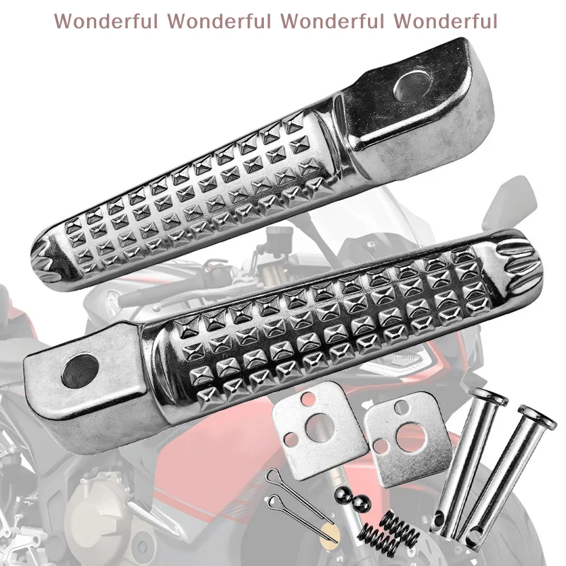 

Motorcycle Foot Pegs in Black; Made from Aluminum Alloy