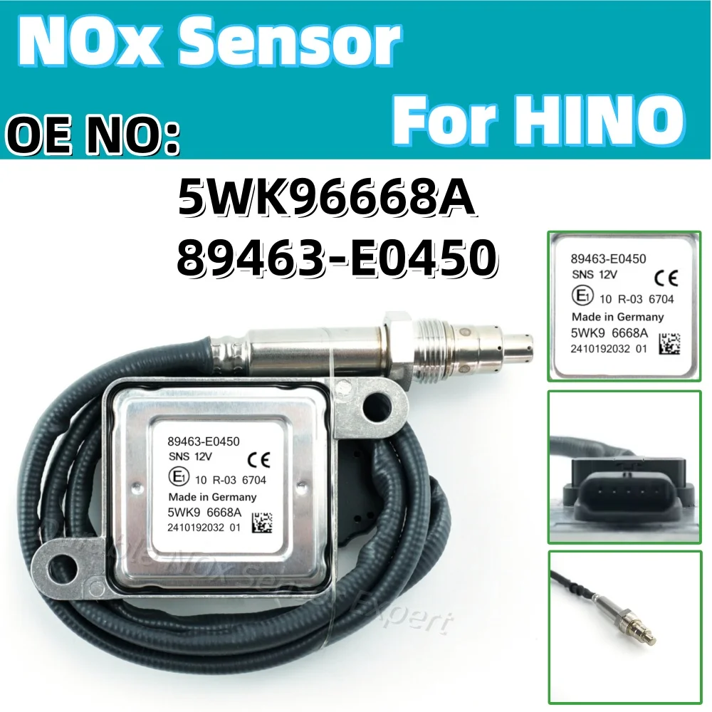 

5WK96668A 89463E0450 89463 E0450 5WK96668A 89463-E0450 Nitrogen Oxygen Sensor for HINO Trucks