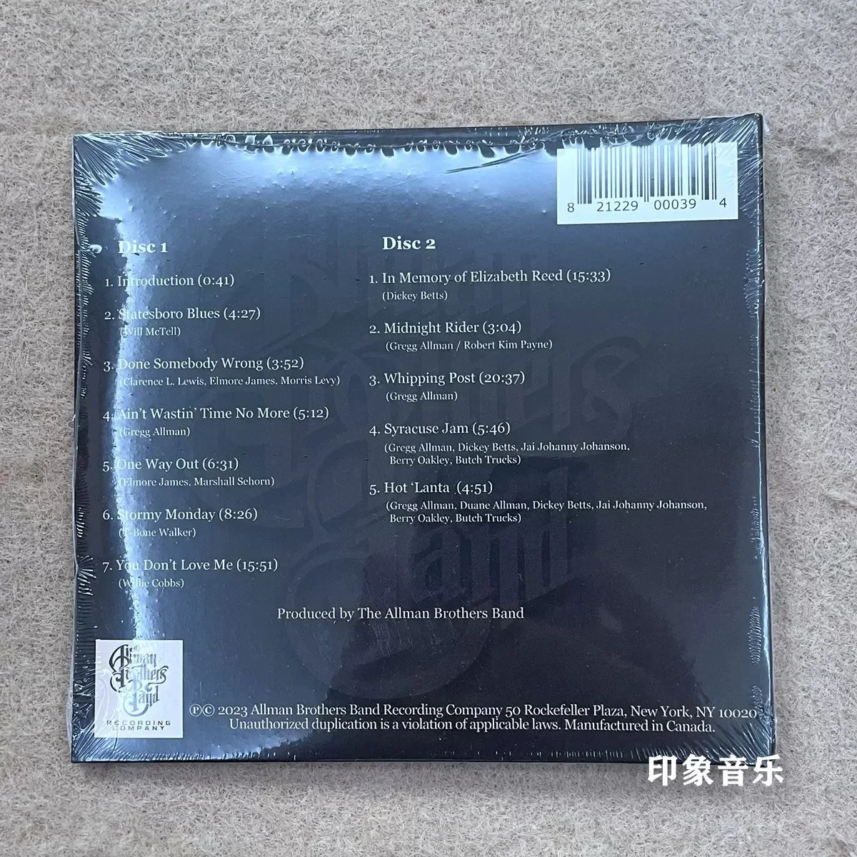 Álbum de Música en CD Allman, 2 Piezas, Disco de Música, Cosplay, Walkman, Bandas Sonoras para Coche, Música para Fiestas