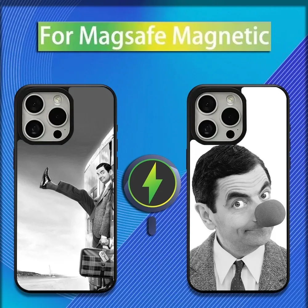 Funny Mr B-BeanS Phone Case For iPhone 16,15,14,13,12,11,Plus,Pro,Max,Mini Magsafe Magnetic Wireless Charging