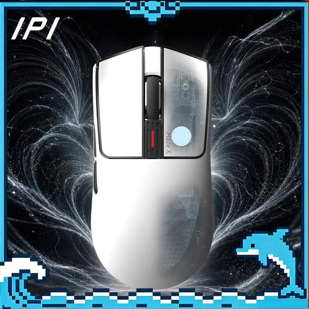 IPI HAZEX Wireless Mouse Three-Mode 8K PAW3955 Innovative TMR Vibration Sensing Micro Motion System Low Latency Gaming Mouse