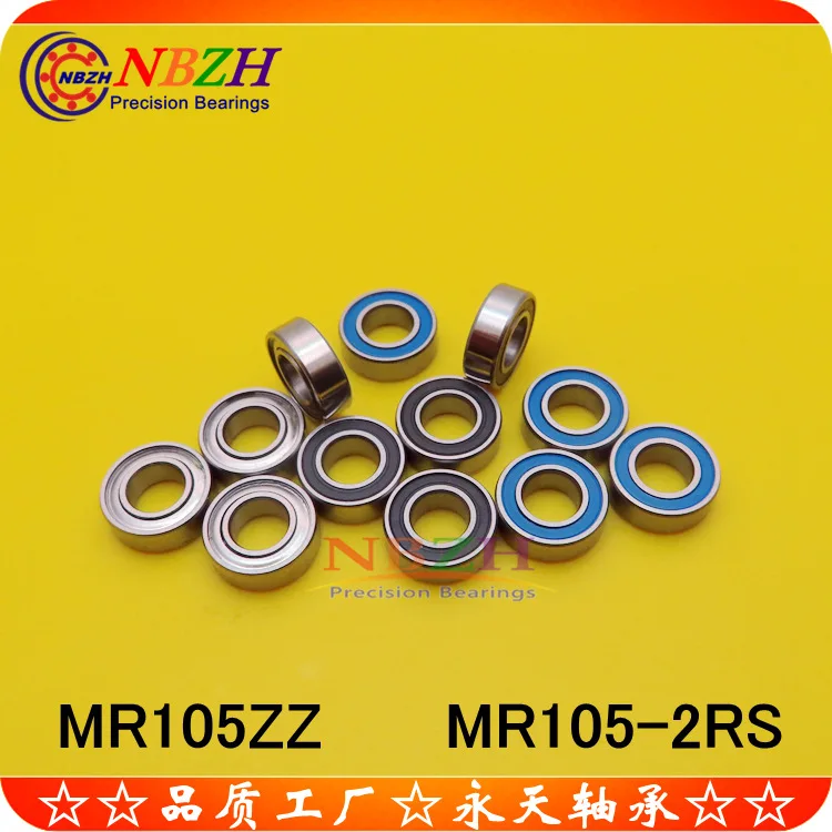 10PCS bearing steel or stainless steel model bearing SMR105ZZ MR105ZZ L-1050 WBC5-10 MR105-2RS 5*10*4 MM