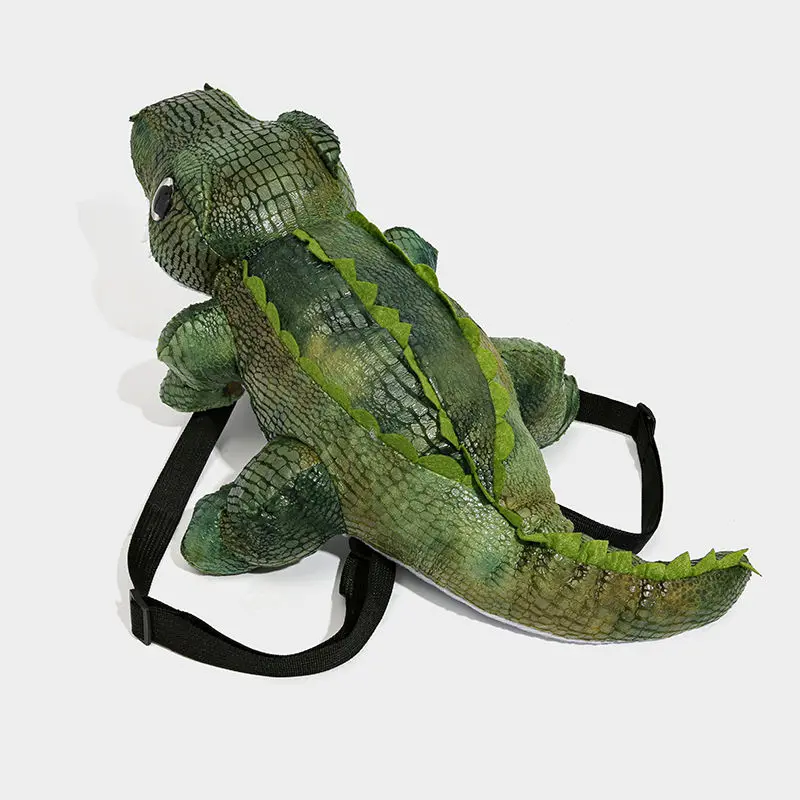 Fashion Crocodile Backpack Women Cute Mobile Phone Bag Children\'s Animal Food Bag Plush Toy Bagpack Mochila Plecak School Bags