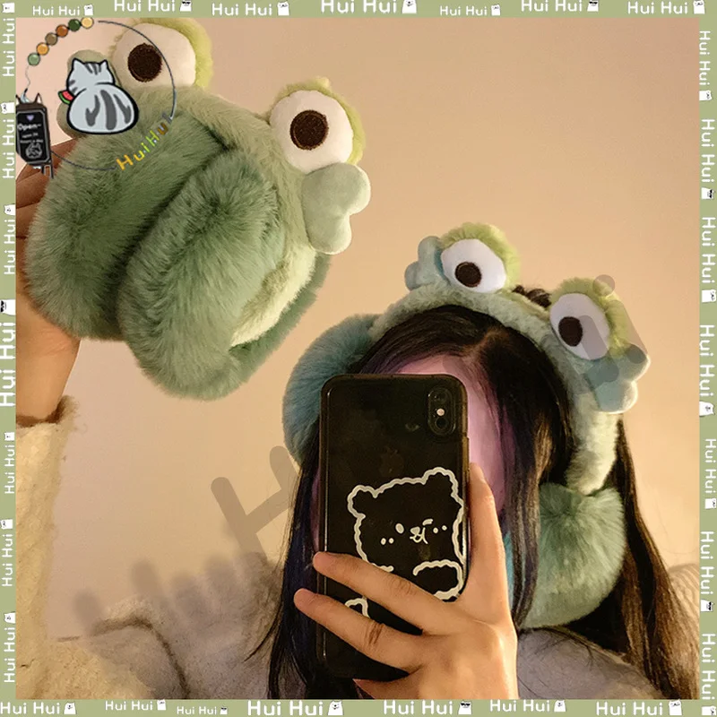 

New Style Funny Cute Plush Ear Protectors Women Winter Warmth Furry Ear Muffs Windproof Anti - Freeze Christmas Gift