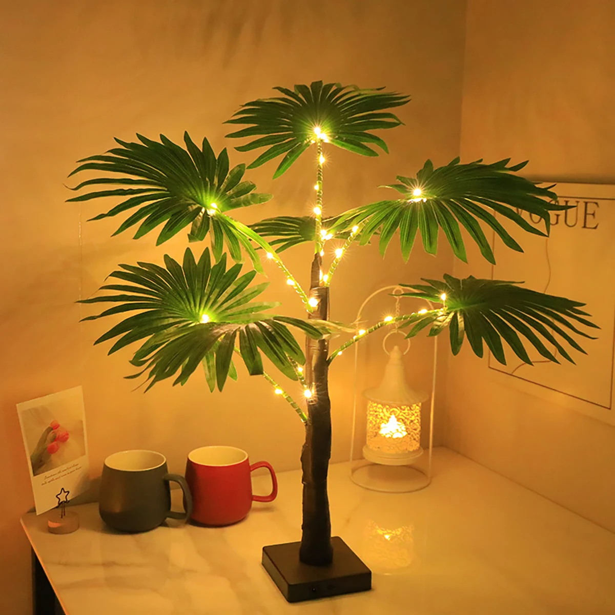 

1pc LED Palm Tree Decorative Light Luminous Tree Light Suitable for various room types, festive party atmosphere decoration