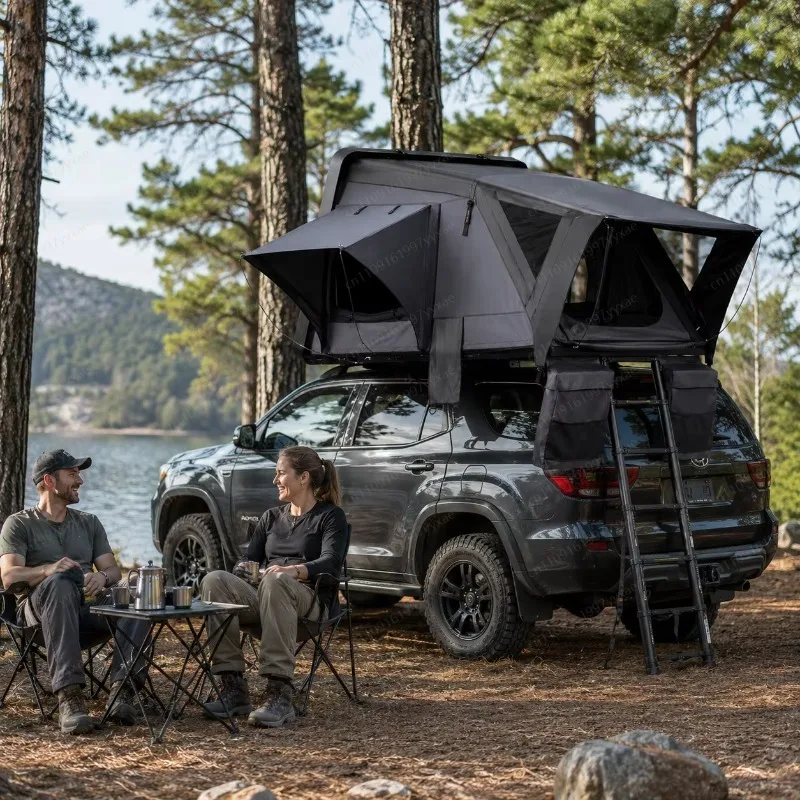 Hard shell car roof tent stargazing window USB charging port AC vent waterproof universal in all seasons