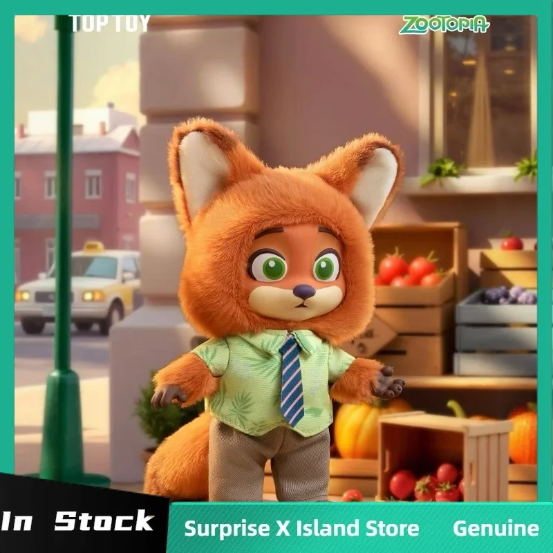 

Genuine Disney Zootopia Nick & Judy Growth Journey Series Blind Box Vinyl Plush Bag Pendant Cute Figure Dolls Mystery Box Gifts