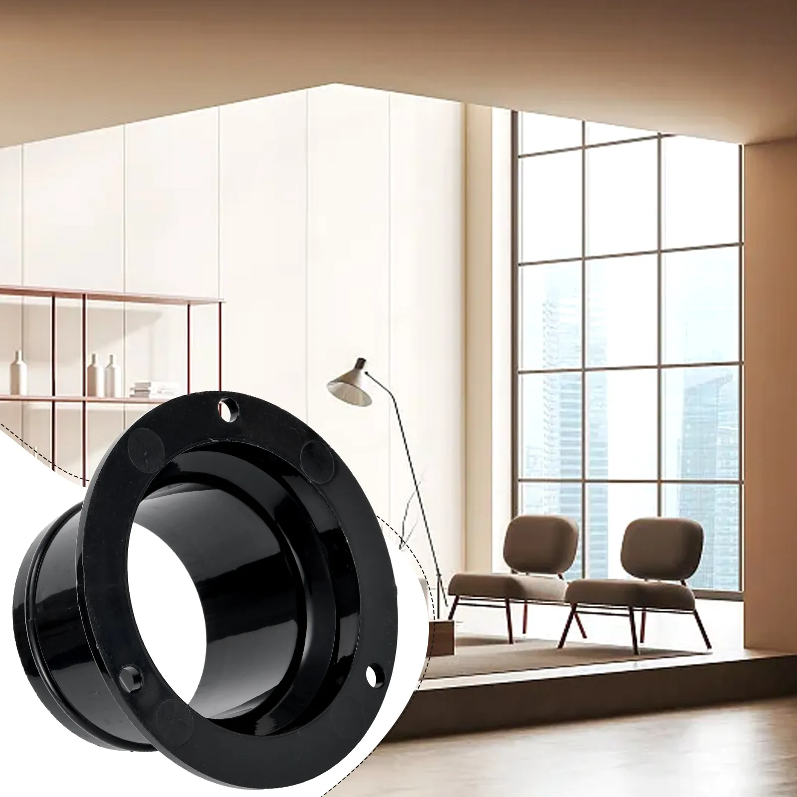 Exhaust Pipe Straight Pipe Air Duct Connectors Flange Ventilation Ducting High Strength Replaceable Accessories