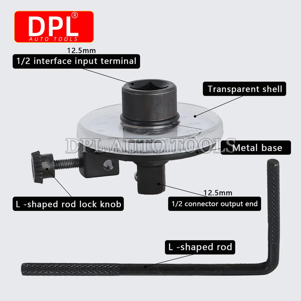 Torque Wrench Torquemeter Dial Hand Tool Auto Service Equipment Garage Calibrated In Degrees Automotive Tools Car Repairing