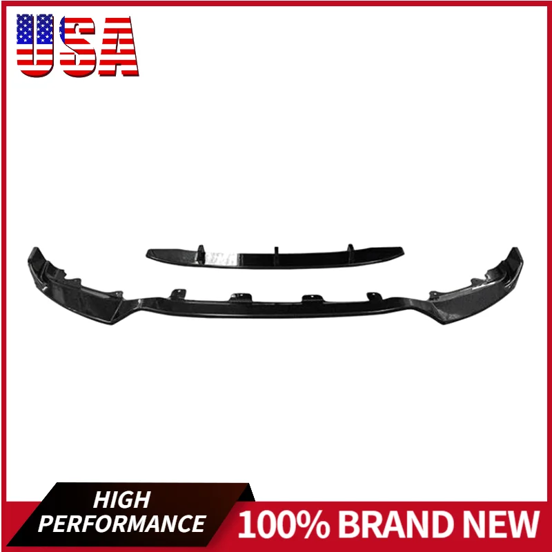 Front Bumper Splitter Lip Diffuser Spoiler Protector Canard For BMW F15 X5 M Sport 2014 2015 2016 2017 2018 Gloss Black ABS