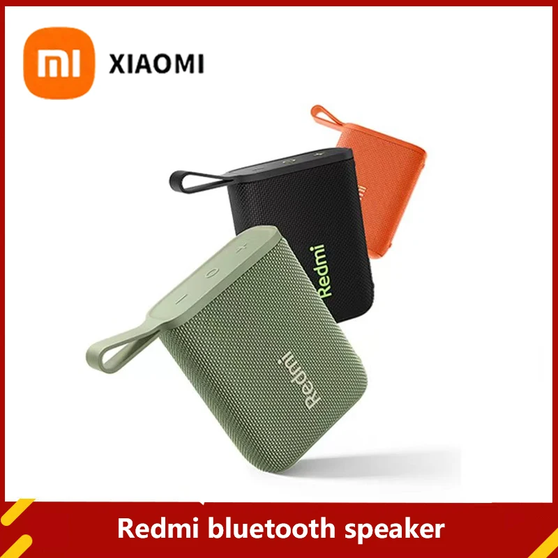 Xiaomi Redmi مكبر صوت بخاصية البلوتوث قابل للنقل في الهواء الطلق IP67 ستيريو صندوق صوت قوي BT5.3 RGB مزدوج الاقتران TWS اتصال ملون
