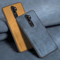 Luxury PU Leather Case For OPPO A5 A9 2020 Cover Business Matte Silicone Protection Phone Case For OPPO A5 2020 A11 A11X Coque
