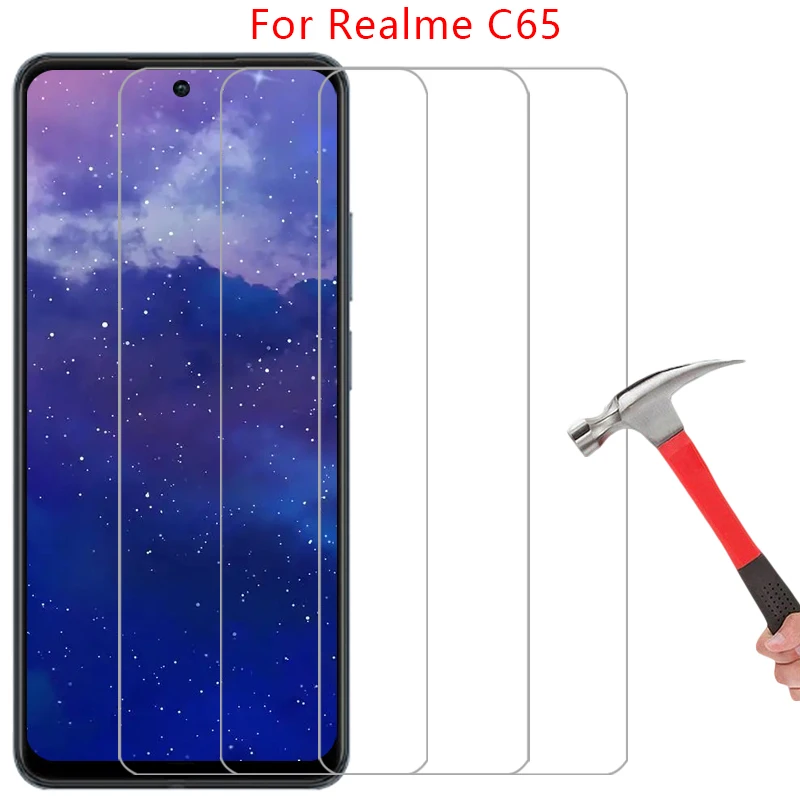 Coque arrière en verre trempé 360 pour Realme C65 4G 5G
