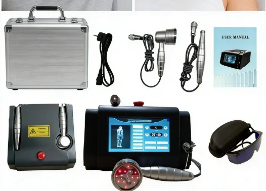Joint Pain Sports Injury Relief – Professional Pneumatic Shockwave Radial Therapy Machine Portable Case Physiotherapy