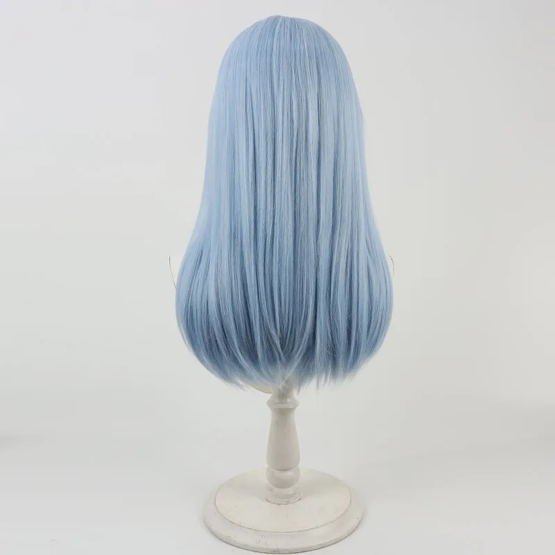 Anime Seraph of the End Fuka Shiromei Cosplay Wig Blue Heat Resistant Synthesis Hair For Women Girls Halloween Carnival Party