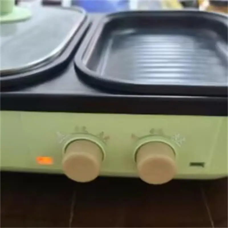 

2 в 1, антипригарная кастрюля Шабу, мультиварки, кастрюля Шабу для барбекю с грилем, стейками, рамэн, лапша, электрическая кастрюля